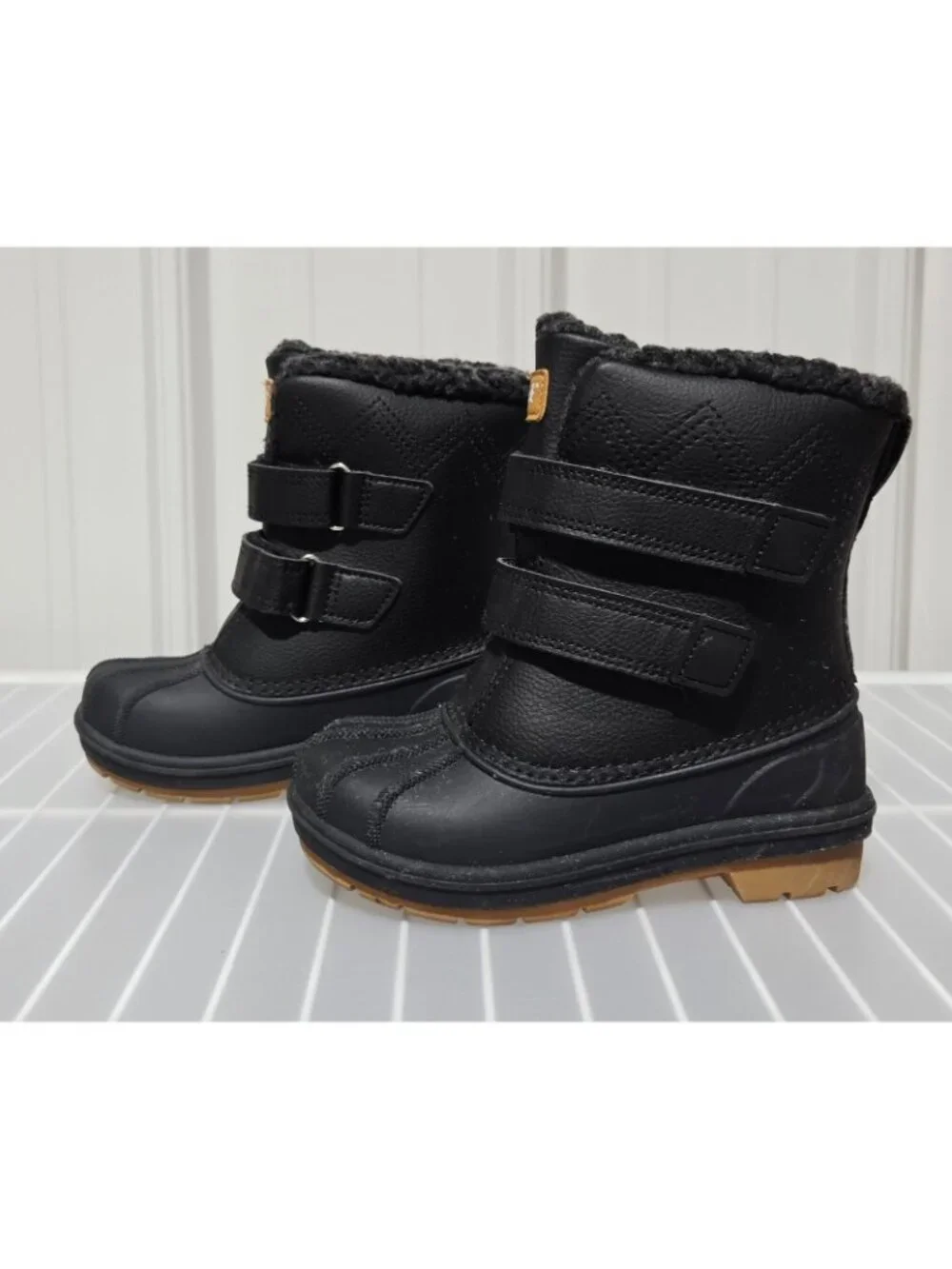 Cat & Jack Denver Dual Hook & Loop Strap Snow Boots -- Little Boys' Size 10